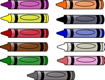 Crayons Clip Art By A Numerical Universe 089
