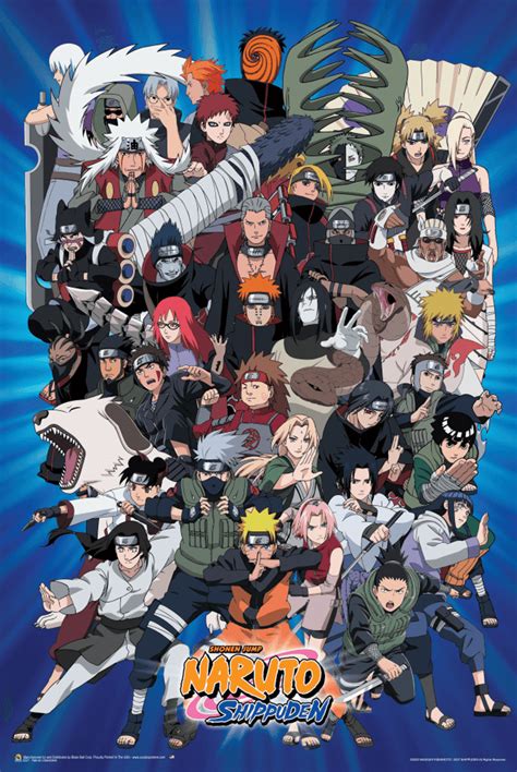 Naruto - Characters Poster 24in x 36in - The Blacklight Zone