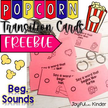 Popcorn Game {FREEBIE} by Joyful in Kinder | Teachers Pay Teachers