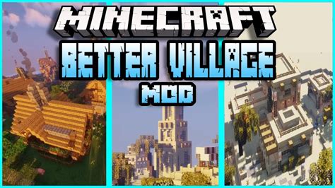 Better Village Minecraft mod Review and Showcase 1.18.2 Forge and Fabric how does the village ...