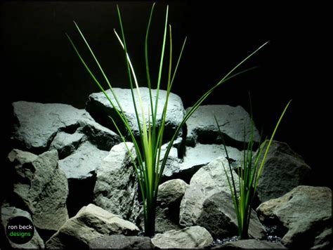 Silk Aquarium Plants - Silk Reptile Plants: Palm Leaves From Ron Beck Designs.