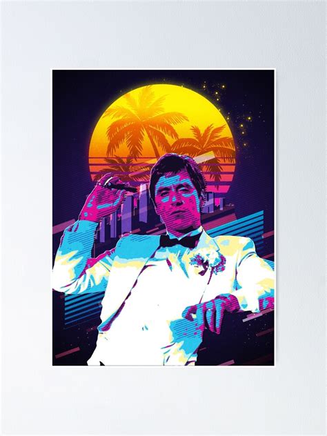 "Scarface retro art" Poster for Sale by TwoRabbits | Redbubble