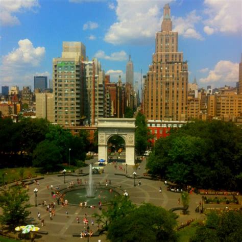 Washington Square Park and NYU Washington Square Park, Nyu, Tower ...