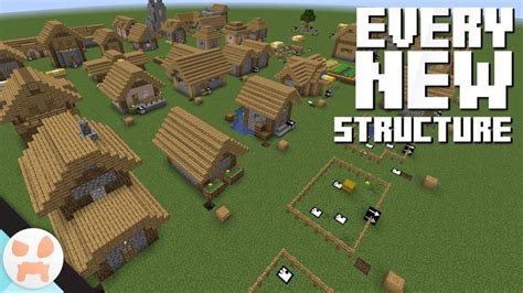 EVERY NEW VILLAGE STRUCTURE! - YouTube | Minecraft houses survival ...