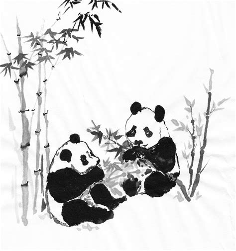 panda bamboo art - Google Search | Panda painting, Painting, Bamboo art