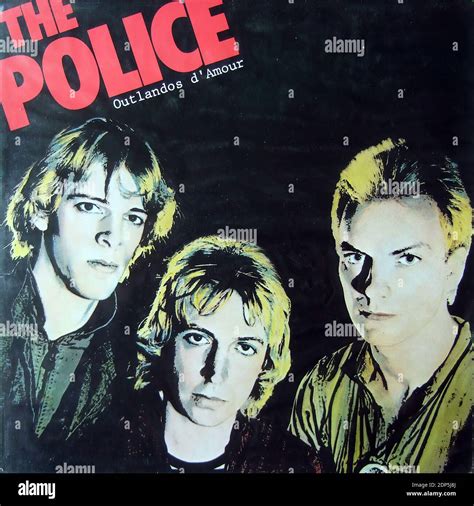 The Police - Outlandos d'Amour - Vintage vinyl album cover Stock Photo - Alamy