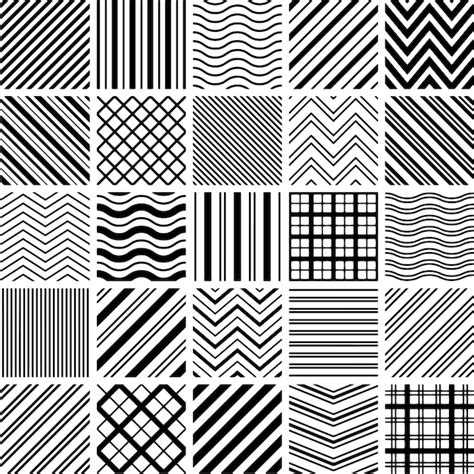 Premium Vector | Set of simple geometric patterns