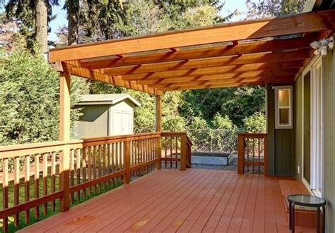 Covered Deck and Pergola Roof Design Ideas (13) | Pergola, Budget patio ...