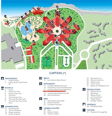 Resort Map | Melia Varadero | Varadero, Cuba