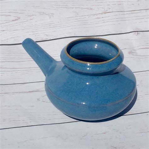 Ceramic Neti Pot Allergy Relief Bpa and Lead Free by greenOMgreen