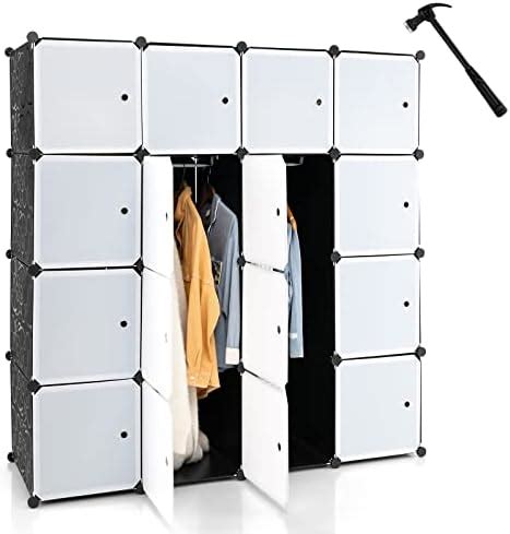 CASART Foldable Closets, Portable 6/12/16/20/30 Cubes DIY Storage ...