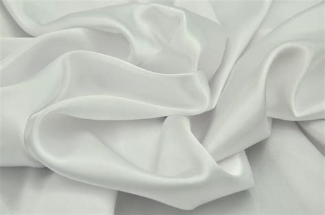 Stretch Satin White - DK Fabrics