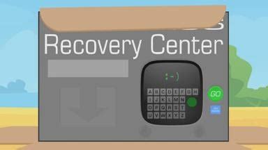 So what do you guys think the word above the recovery center is? It’s ...