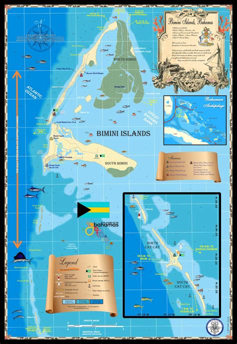 Bimini Islands Map - Island Map Store