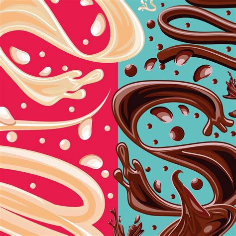 chocolate milk splashes 3717455 Vector Art at Vecteezy