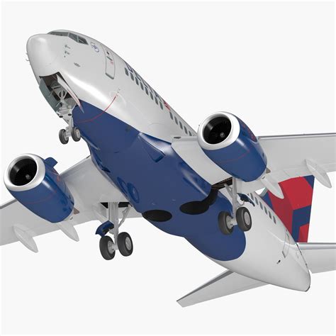 Boeing 737-600 with Interior Delta Air Lines 3D Model $499 - .3ds .c4d .fbx .ma .obj .max - Free3D