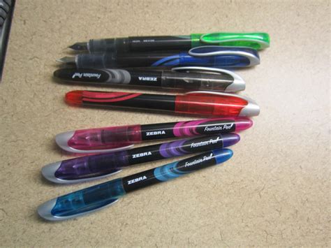 [Pen/Pencil Review] Zebra Disposable Fountain Pens – 7 Colors – Rhonda ...