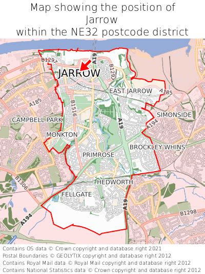 Where is Jarrow? Jarrow on a map