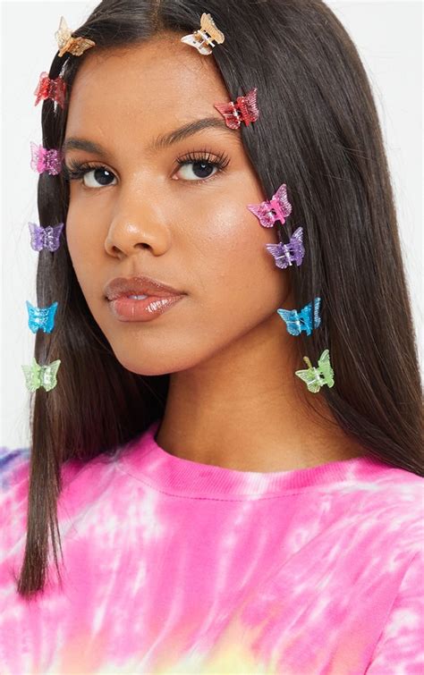 Multi Butterfly 12 Pack Clips