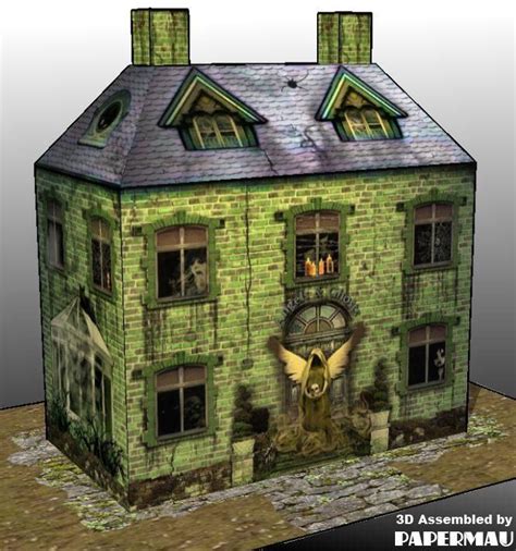 Halloween Special - Haunted House Paper Model by Angels & Ghosts