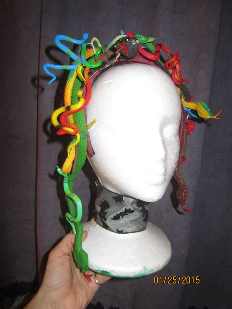 Medusa Head Piece Before Painting | Medusa head piece, Craft projects, Crafts