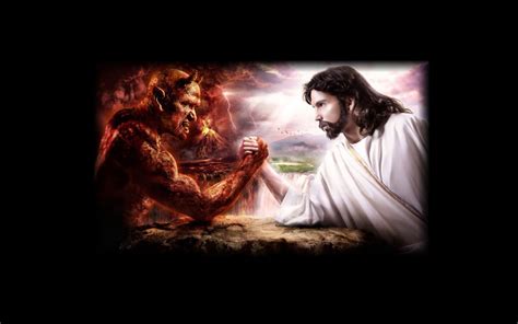 Jesus Vs Satan Arm Wrestling