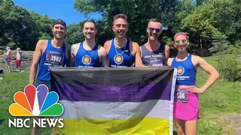 Runners Celebrate New York City Marathon's Nonbinary Category - YouTube