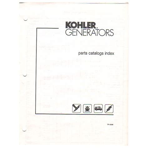 Original 1989 Kohler Generators Parts Catalogs Index No. TP-5366 7/89 (Vintage Collectible)