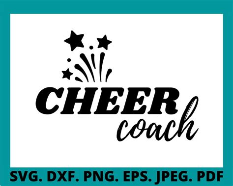 Cheer Coach Svg, Cheer Coach Gift, Cheer Coach Shirt, Cheer Coach Png, Coach Appreciation, Coach ...