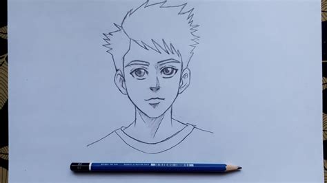 How To Draw Anime boy // Cara Melukis Anime Lelaki - YouTube