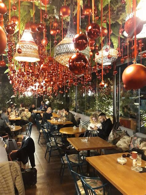 Christmas decoration coffe bar restaurant by stinteriordesign.gr Cozy Restaurant, Terrace ...