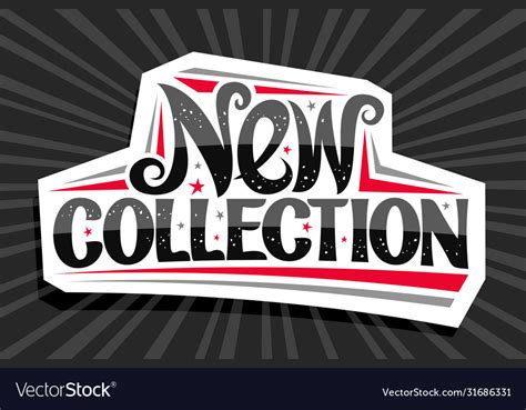 Logo for new collection Royalty Free Vector Image