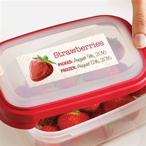 Custom Freezer & Food Labels | Durable & Easy To Apply