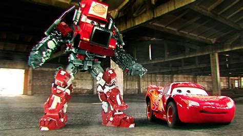 Lightning McQueen TRANSFORMERS in Real Life on Road cars – Go IT