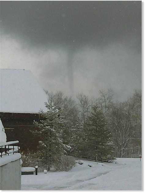 Waterspout that looks like a 'snow tornado' photographed over Grand ...