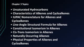 Chapter 3 Unsaturated Hydrocarbons | PPT