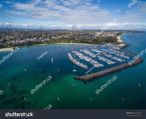 Aerial Image Sandringham Marina Yacht Club Stock Photo 492328645 ...