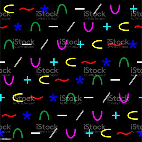 Color Seamless Mathematical Symbols Pattern Stock Illustration - Download Image Now - Abstract ...