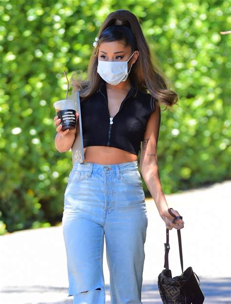 Ariana Grande - In ripped denim seen leaving a Studio in LA-02 | GotCeleb