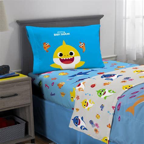 Baby Shark Lovers Will Fall In Love With The New Bedding Set And Blanket