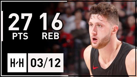 Jusuf Nurkic Full Highlights vs Miami Heat (2018.03.12) - 27 Pts, 16 Reb, 3 Blocks - YouTube