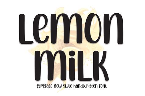 Lemon Milk Font by andikastudio · Creative Fabrica