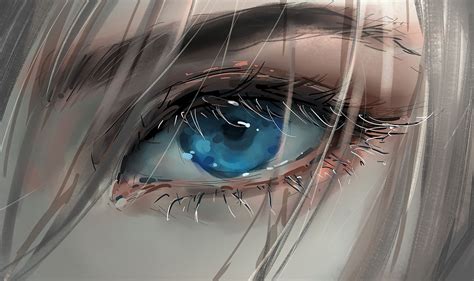 ArtStation - EYE Timelapse., N I X E U | Anime eyes, Eyes artwork, Blue ...