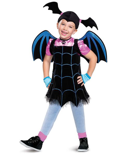 Dresses Disney Vampirina Girls Cosplay Dress Wing Headwear Party Fancy ...