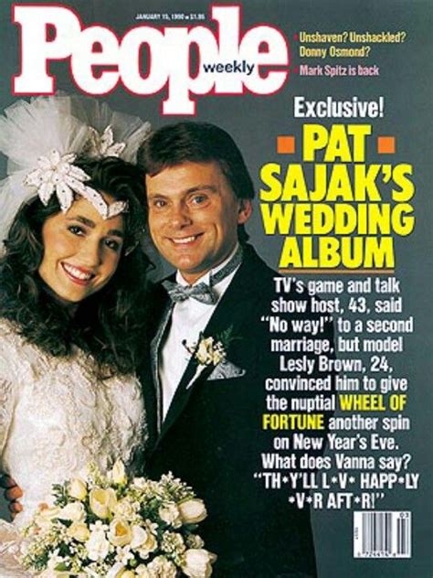 Pat Sajak & Lesley Brown: December 31, 1989. Children: 2 | WEDDINGS ...