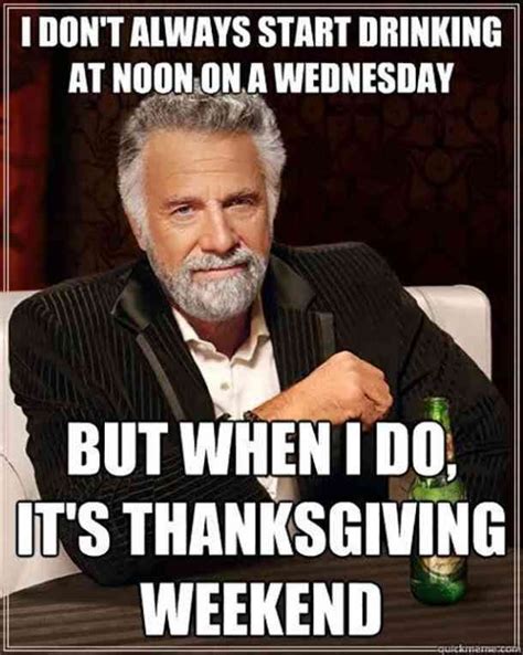 50 Funny Thanksgiving Memes To Share With Family & Friends | Thanksgiving quotes funny, Happy ...