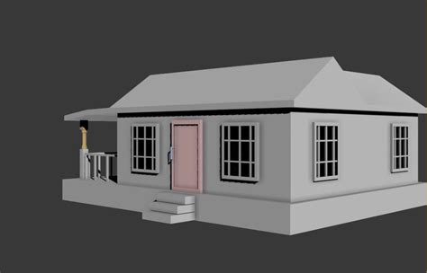 Simple House 3D model | CGTrader