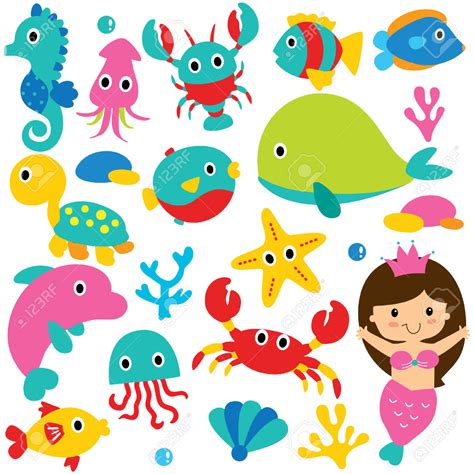 under the sea animals clipart - Clipground