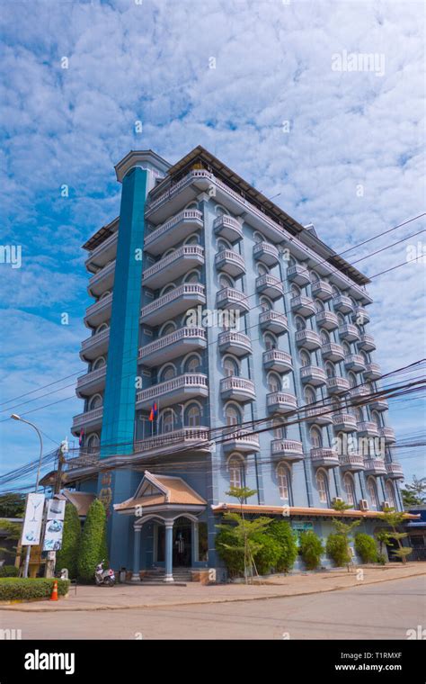 King Fy hotel, riverside street, Battambang, Cambodia, Asia Stock Photo - Alamy