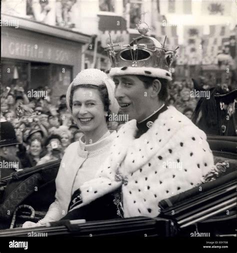 Mar. 07, 1969 - Investiture of The Prince of Wales His Royal Highness Stock Photo: 69439672 - Alamy